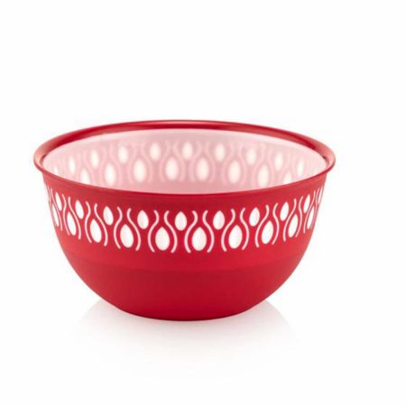 BOL PLASTIC 20 X 9.5 CM , 2 L, ROSU, ART OF DINING BY HEINNER