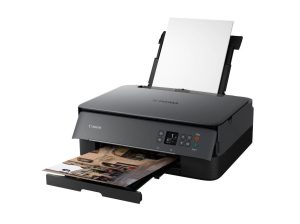 Multifunctional inkjet color Canon Pixma TS5350A Black, dimensiune A4 (Printare, Copiere, Scanare), viteza 13ipm alb-negru, 6.8ipm color, rezolutie 4800x1200 dpi, alimentare hartie 100 coli, imprimare fara margini, scanner cu suport plat CIS, rezolutie scanare 1200 x 2400 dpi, viteza scanare A4 14