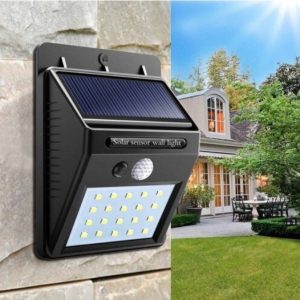 Proiector solar cu 30 LED-uri, senzor de miscare si senzor de lumina