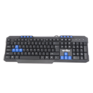 Tastatura , Multimedia, conector USB, butoane multimedia, Negru/ albastru