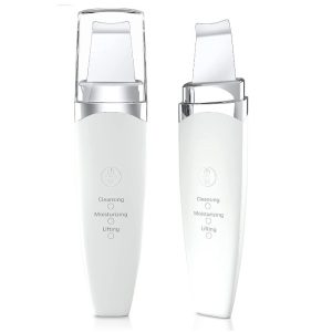 Aparat de Curatare Faciala cu Ultrasunete, cu Ioni, pentru Indepartare Puncte Negre, Hidratare, Exfoliere, Curatare Ten, Antirid