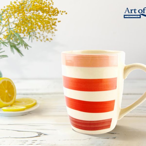 SET 3 CANI CERAMICA 354 ML,LARA, ROSU