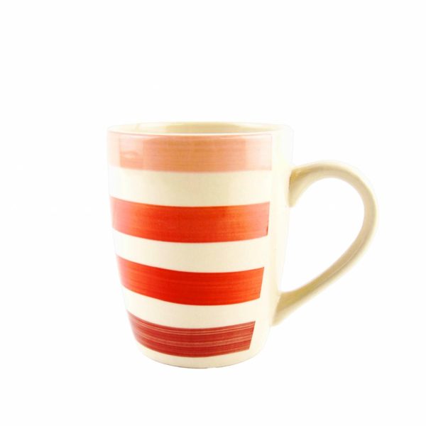 SET 3 CANI CERAMICA 354 ML,LARA, ROSU