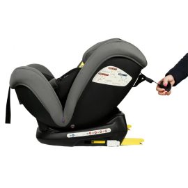 Scaun Auto Ruby Deluxe cu ISOFIX 0 36 kg, pozitie somn 137 grade Grey