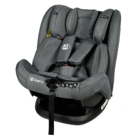 Scaun Auto Ruby Deluxe cu ISOFIX 0 36 kg, pozitie somn 137 grade GreyJeans