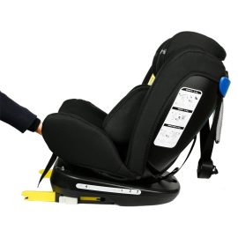 Scaun Auto Tweety BlackJeans cu Isofix rotativ 360 grade 0 36 kg baza neagra