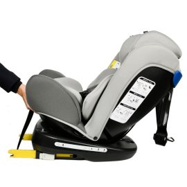 Scaun Auto Tweety DuoGrey cu Isofix rotativ 360 grade BUF BOOF 0 36 kg baza neagra