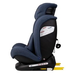 Scaun Auto Ruby Deluxe BUF BOOF cu ISOFIX 0 36 kg, pozitie somn 137 grade BlueJeans