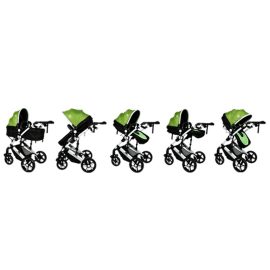 Carucior 2 in 1 reversibil X2 Green 0 36 luni BUF BOOF