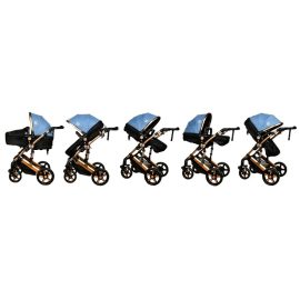 Carucior 2 in 1 reversibil X-2 Plus BUF BOOF Blue 0 36 luni